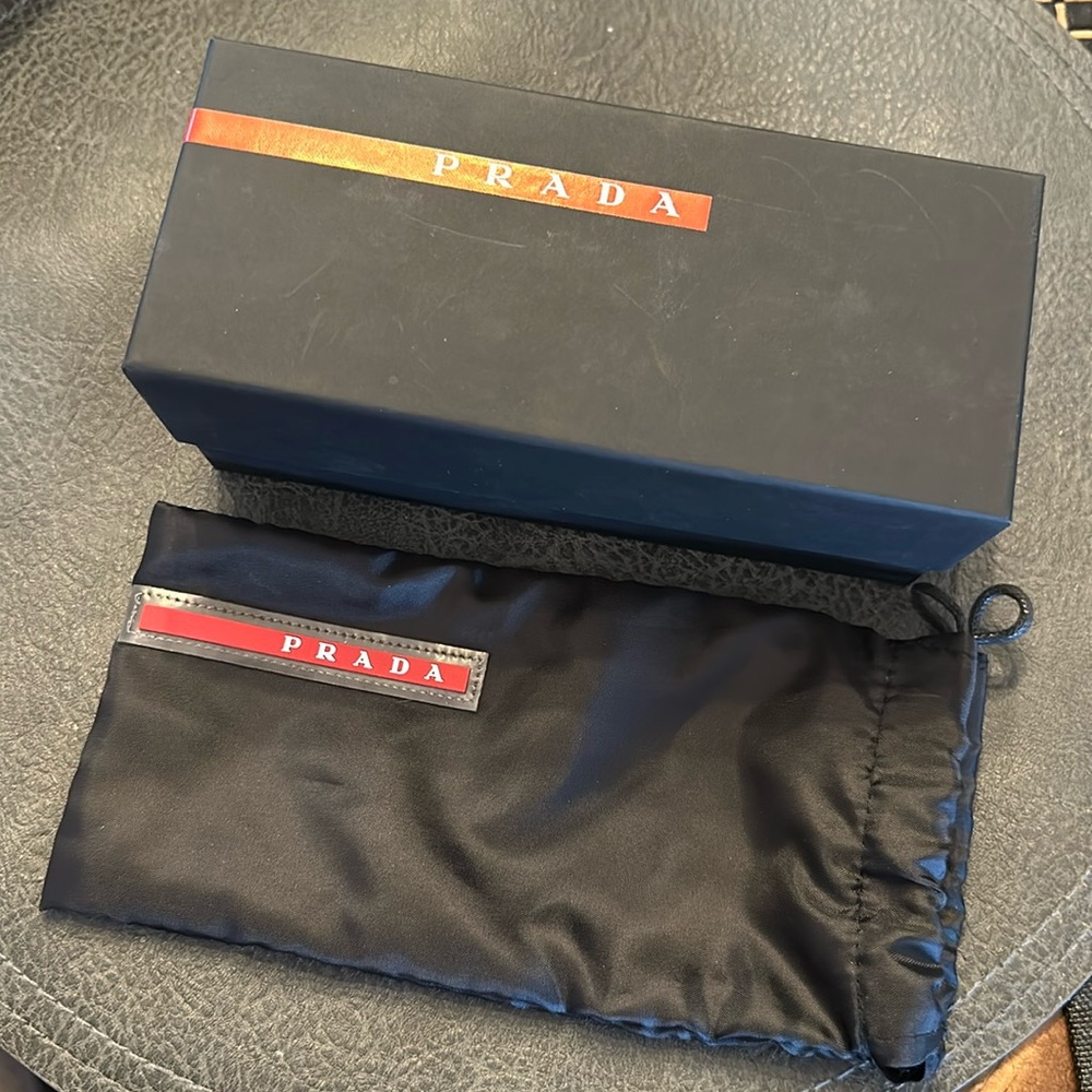 Authentic Prada sunglass box and bag